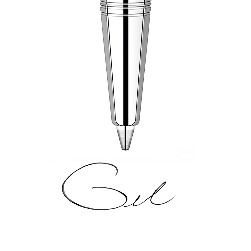 Parker Quink Ballpoint Refill — writing at an angle