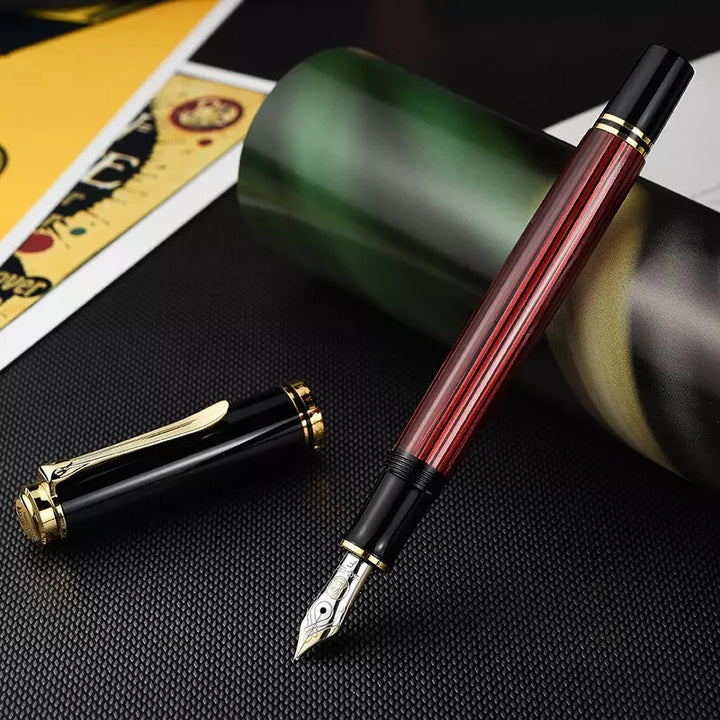 Pelikan Souverän® M400 Fountain Pen Black-Red [Pre-Order] — with packaging
