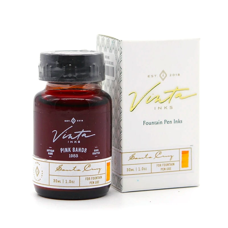 Vinta Inks 30ml Ink Bottle Pink Sands, Shimmer (Santa Cruz 1983) — cap detail