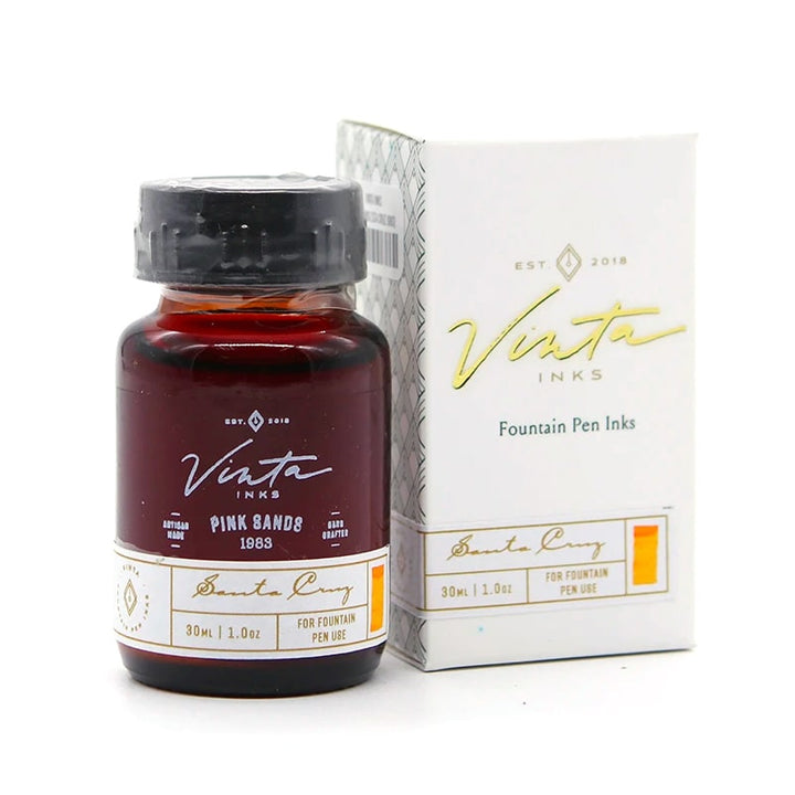 Vinta Inks 30ml Ink Bottle Pink Sands, Shimmer (Santa Cruz 1983) — cap detail
