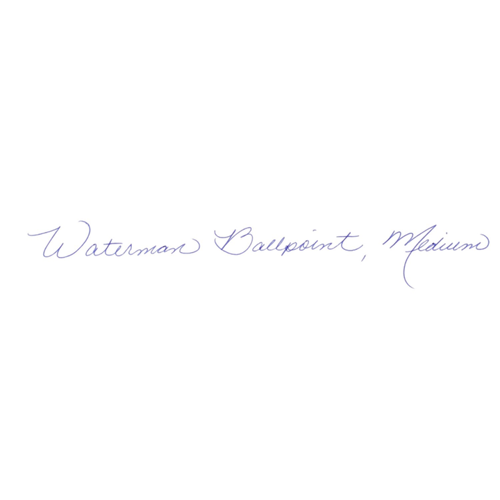 Waterman Expert3 Stainless Steel GT Ballpoint Pen — flat lay