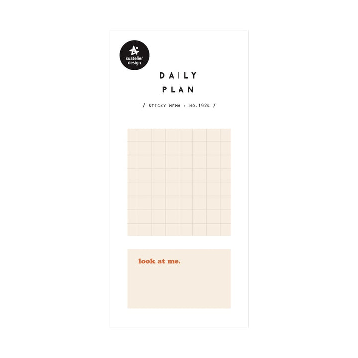 Suatelier Daily Plan Sticky Memo - 18 — side view