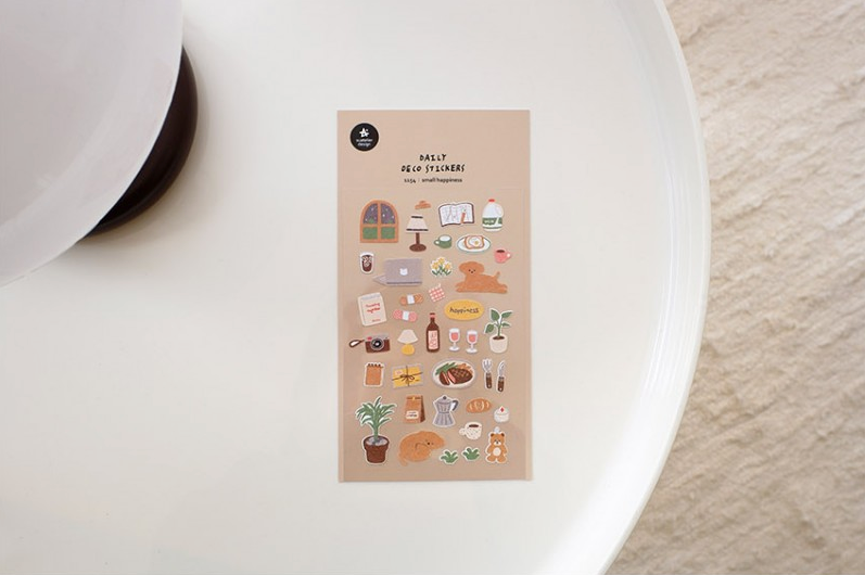 Suatelier Daily Deco Stickers - Sticker Small Happiness — flat lay