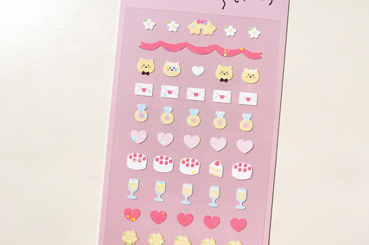 Suatelier Sticker Mini Series - Deco.12 Wedding — flat lay