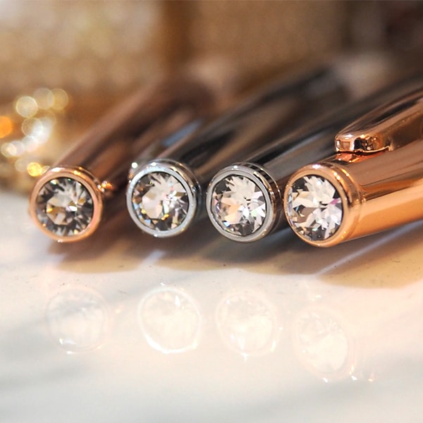 Helen Kelly Sparkle Pen Rose Gold — angle view