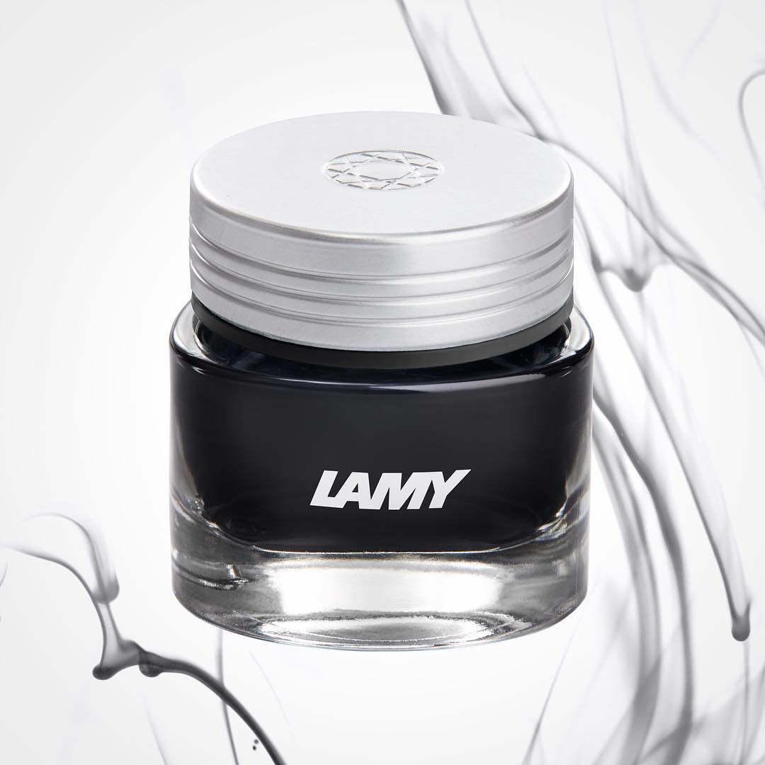 Lamy T53 30ml Crystal Ink Bottle — flat lay