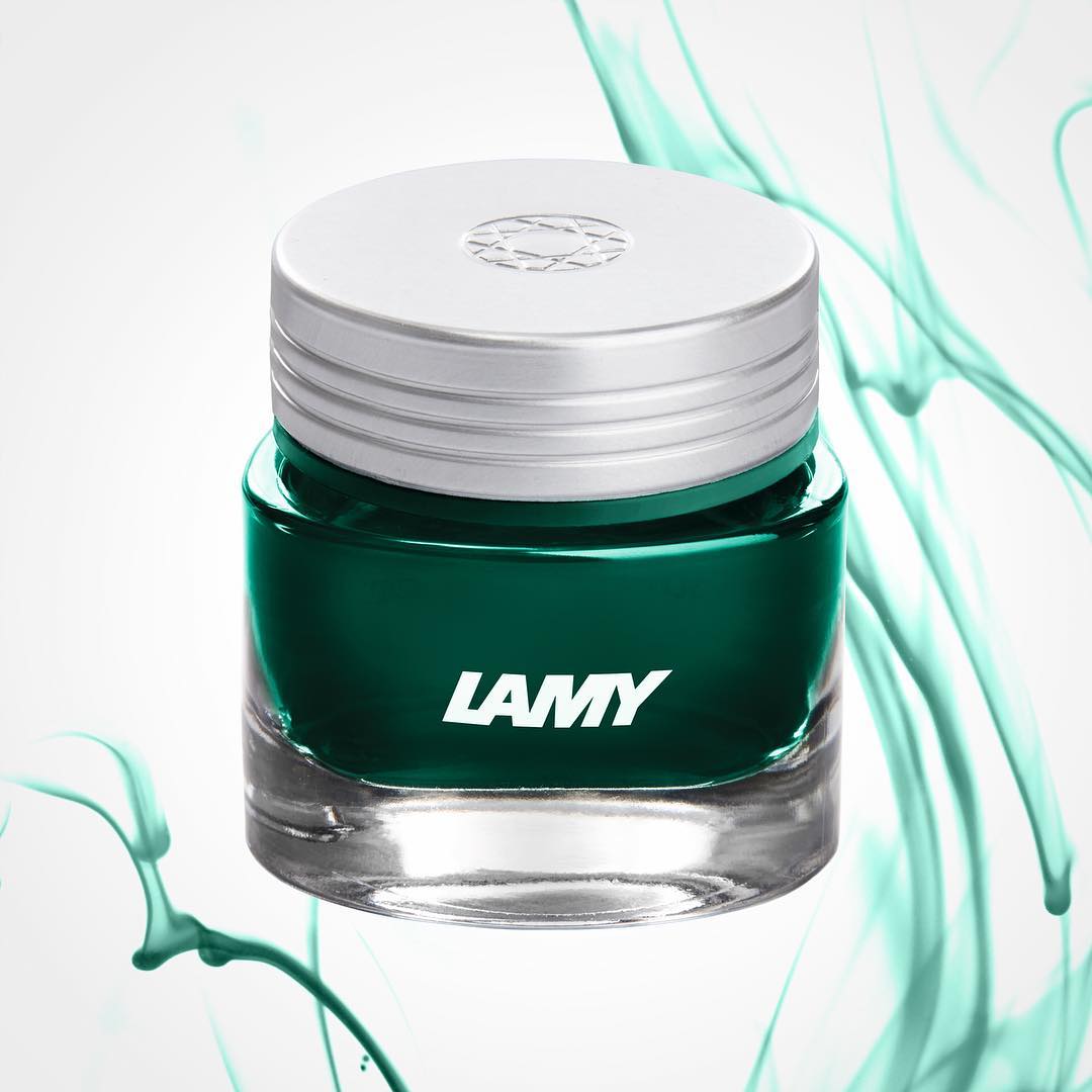 Lamy T53 30ml Crystal Ink Bottle — flat lay