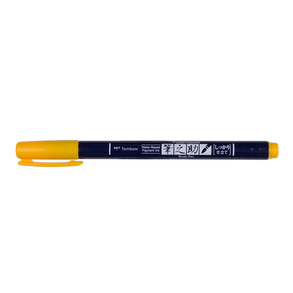 Tombow Fudenosuke Colour Hard Tip Brush Pen — side view