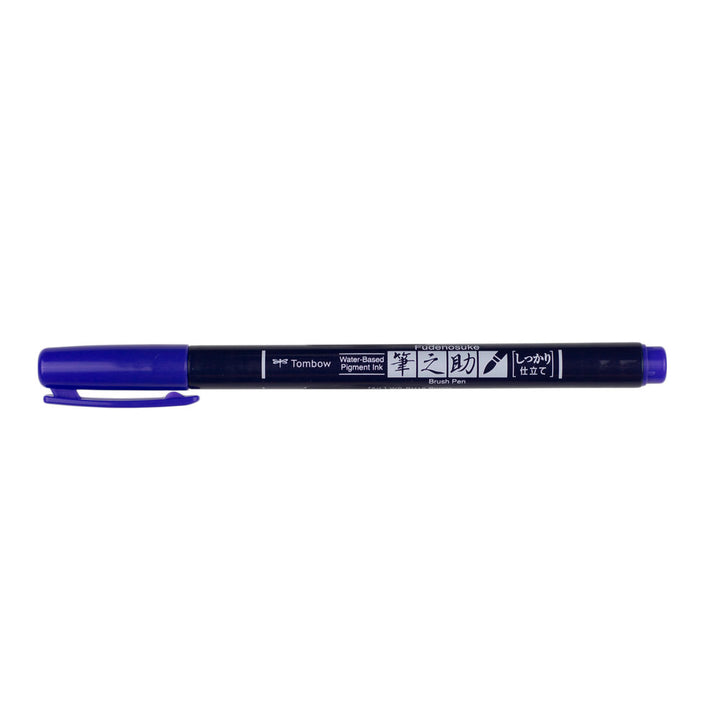 Tombow Fudenosuke Colour Hard Tip Brush Pen — flat lay