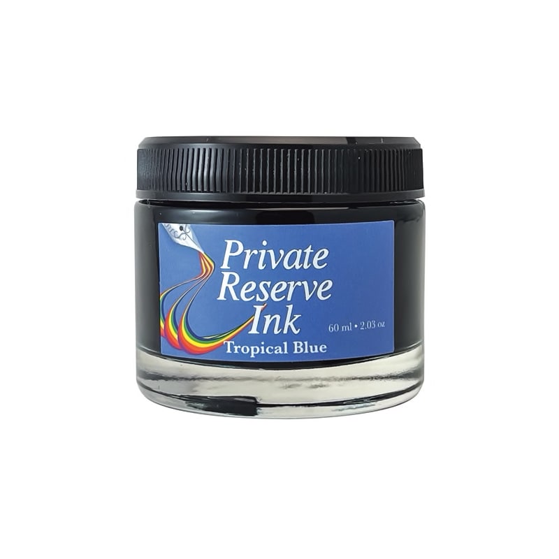 Private Reserve 60ml Ink Bottle Tropical Blue — bottle front