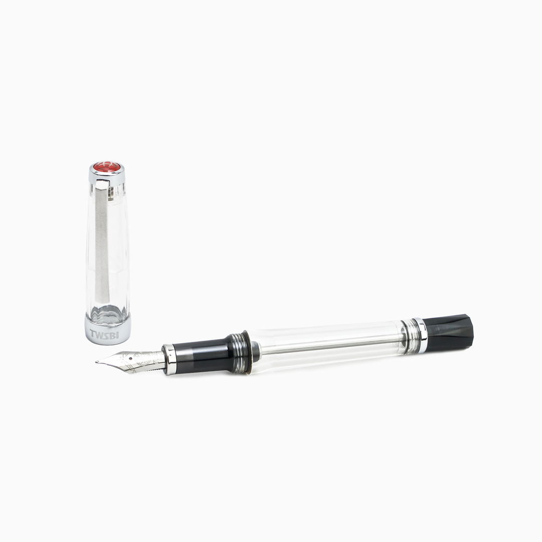 TWSBI Vac700R Fountain Pen — flat lay