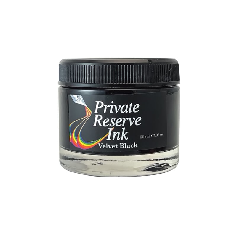 Private Reserve 60ml Ink Bottle Velvet Black — bottle front