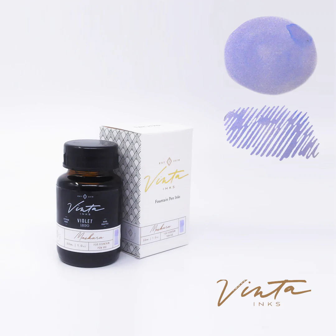 Vinta Inks 30ml Ink Bottle Violet (Maskara 1890) — cap detail