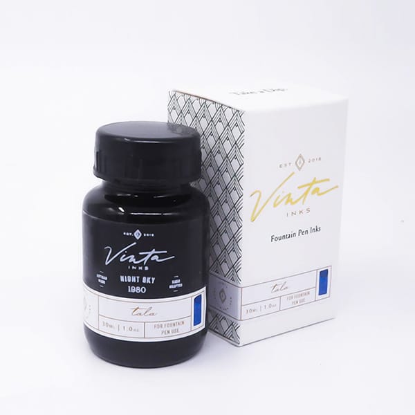 Vinta Inks 30ml Ink Bottle Night Sky, Shimmer (Tala 1980) — cap detail
