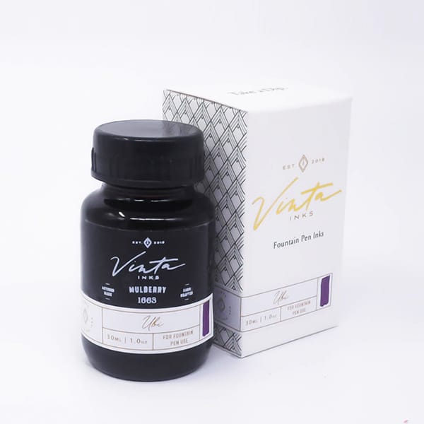 Vinta Inks 30ml Ink Bottle Mulberry (Ubi 1663) — bottle at angle
