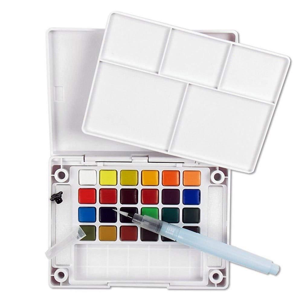 Sakura Koi Water Colors, Functional Case Set, 24-color set with WaterBrush — side view