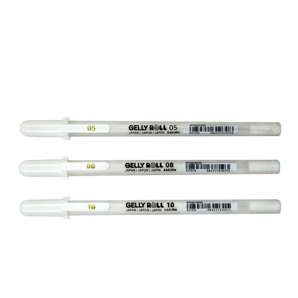Sakura Gelly Roll White Pens Set of 3 — detail view