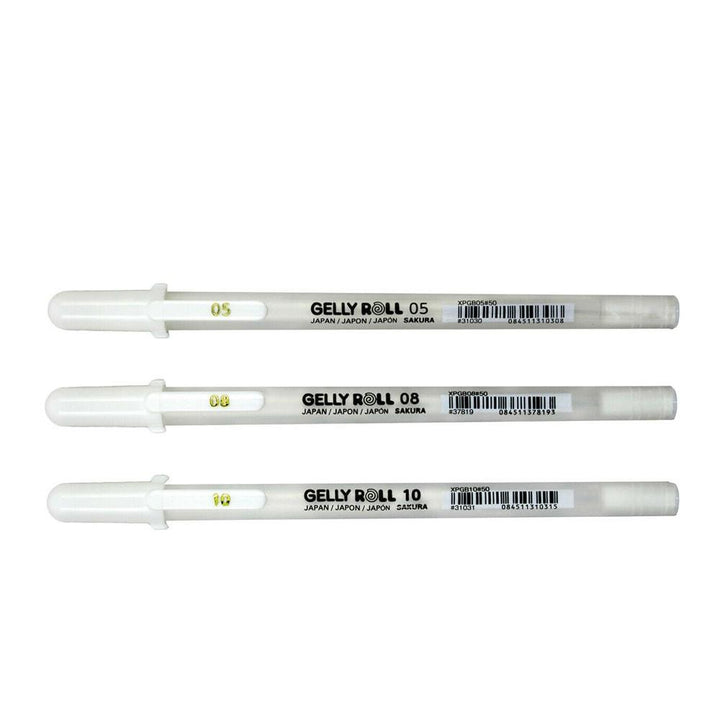 Sakura Gelly Roll White Pens Set of 3 — detail view
