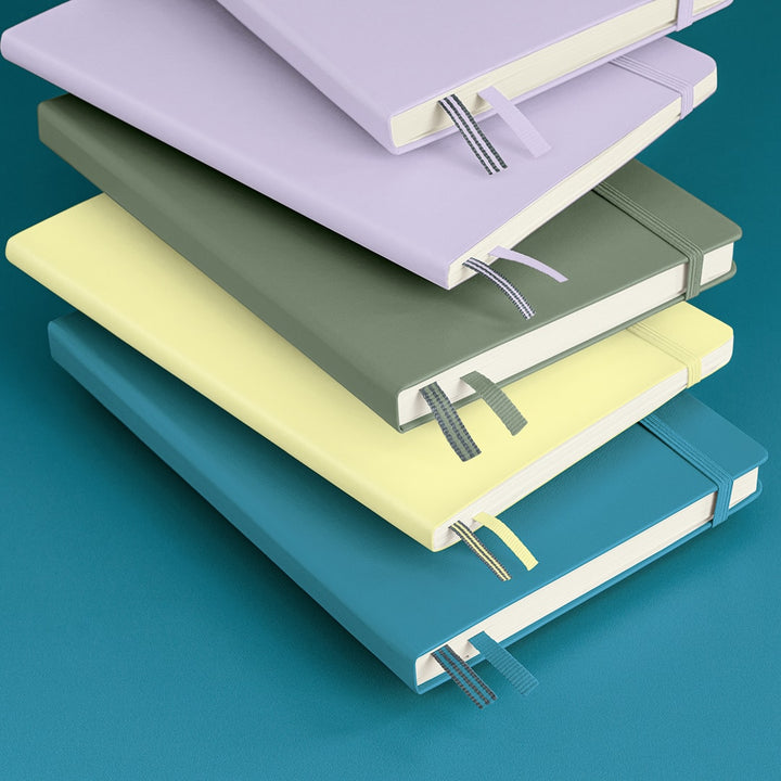 Leuchtturm1917 A5 Medium Hardcover Notebook - Ruled / Olive — pocket detail