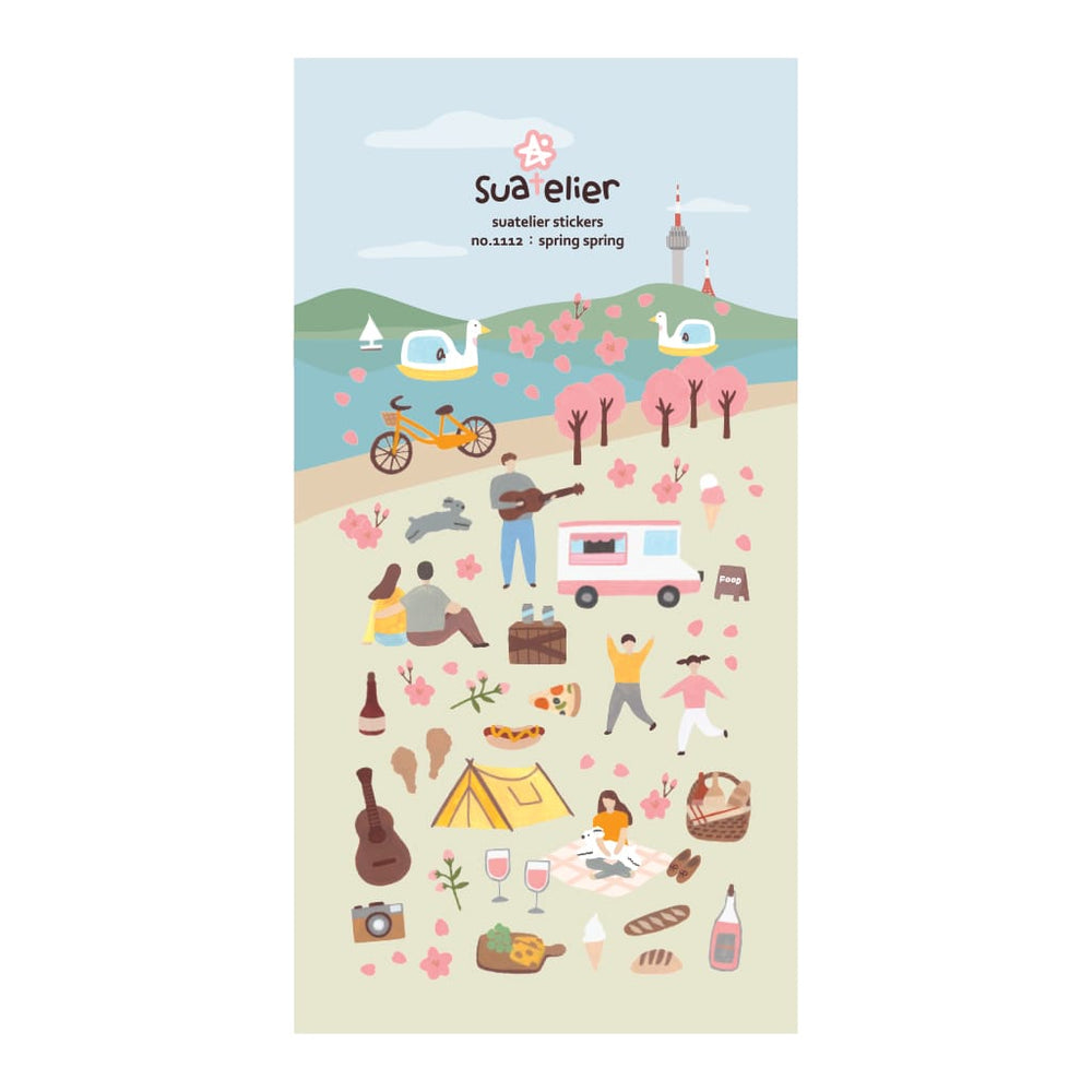 Suatelier Daily Deco Stickers - Spring Spring Sticker — side view