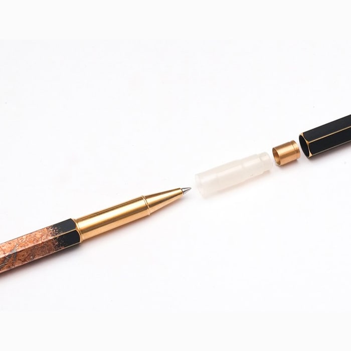 [Pre-Order] Ystudio YAKIHAKU Rollerball Pen (Limited Edition Crafts) — flat lay