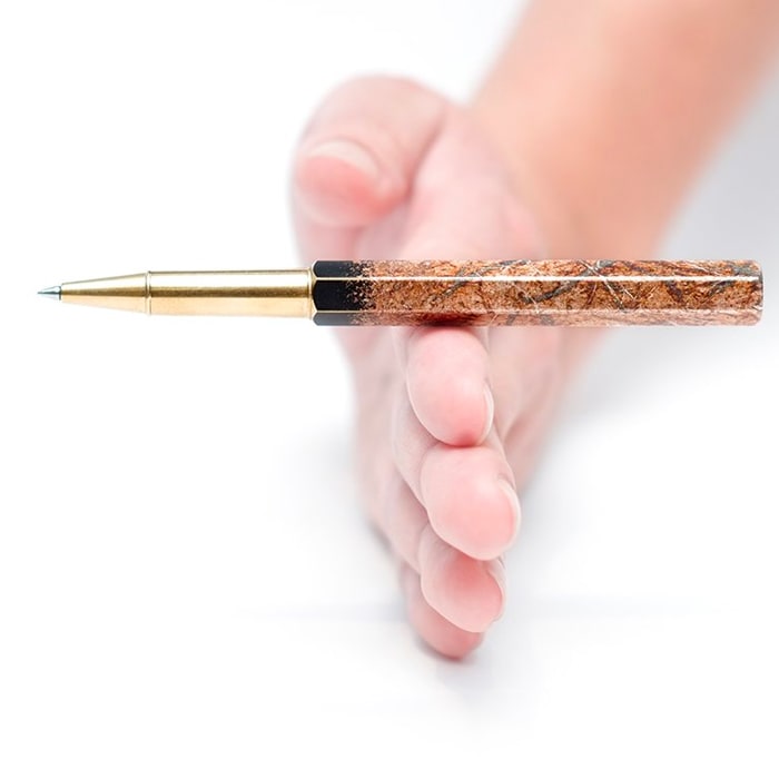[Pre-Order] Ystudio YAKIHAKU Rollerball Pen (Limited Edition Crafts) — flat lay