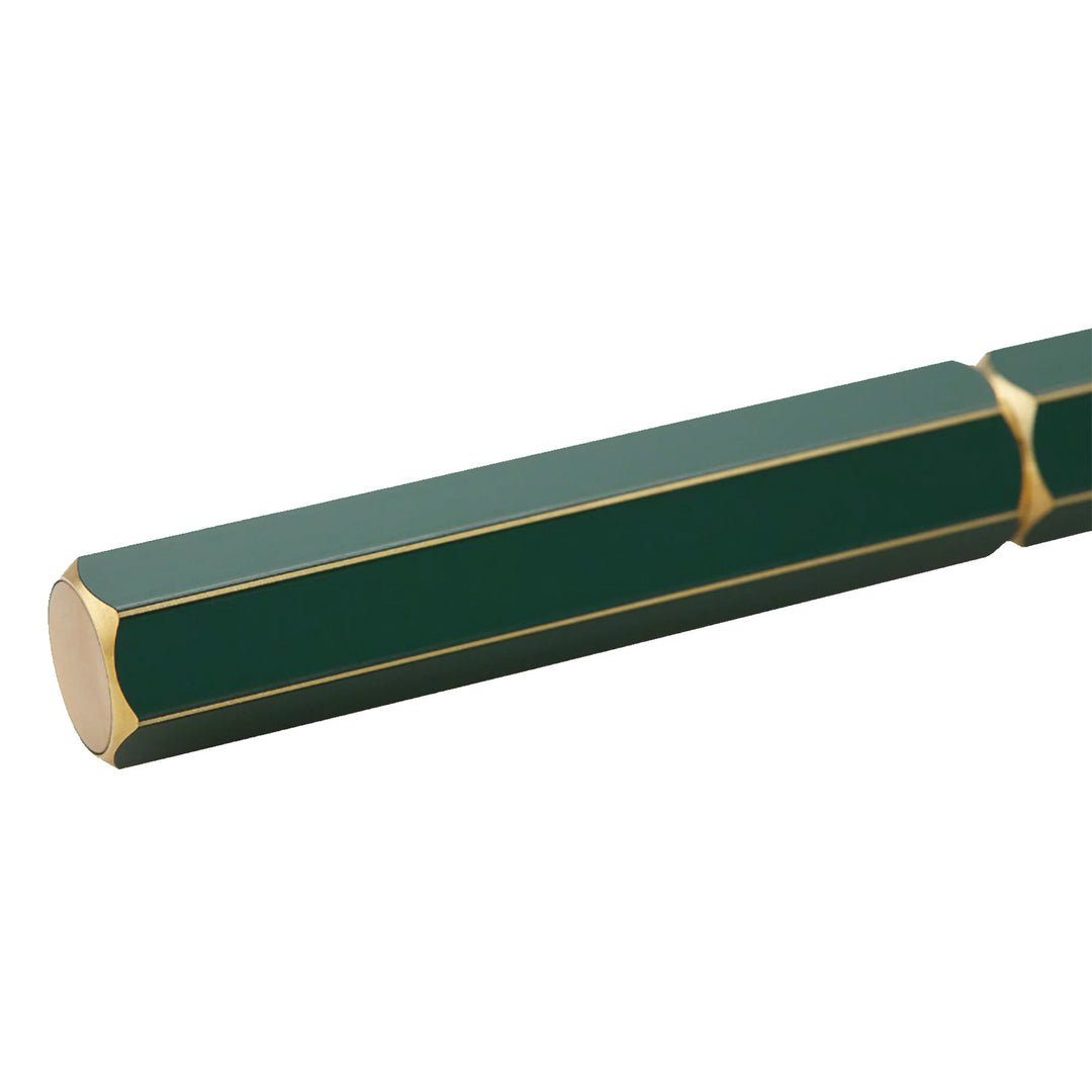 Ystudio Classic Revolve Fountain Pen Green — with packaging