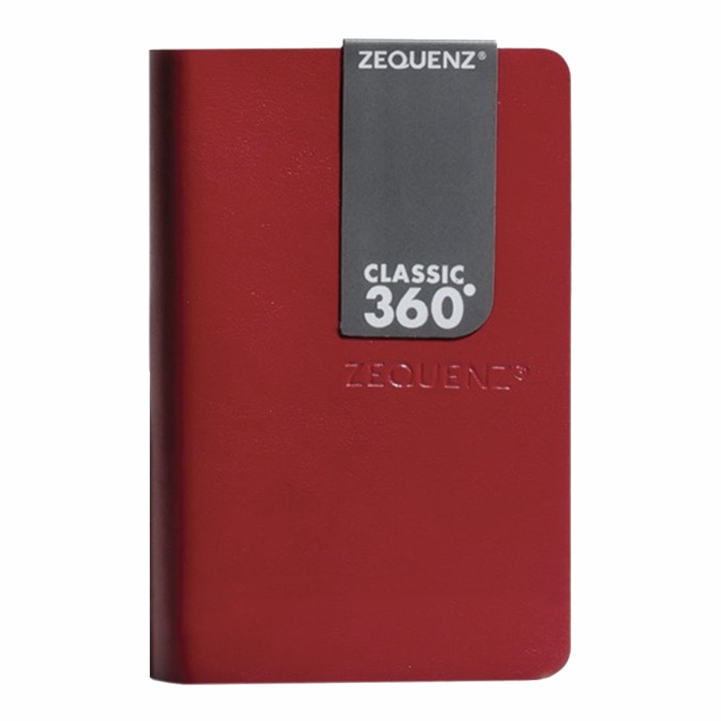 Zequenz Signature Classic Notebook A7 — flat lay