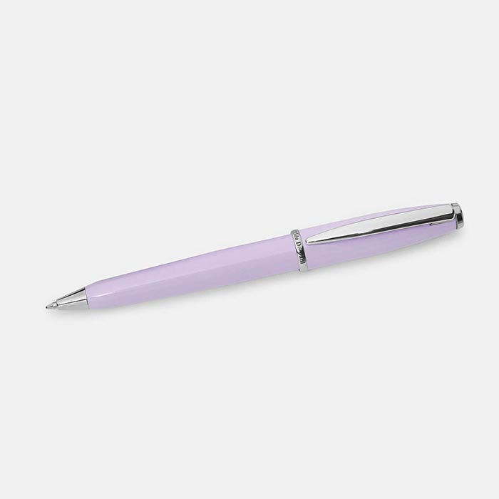 Monteverde Aldo Domani Ballpoint Lavender — writing at an angle