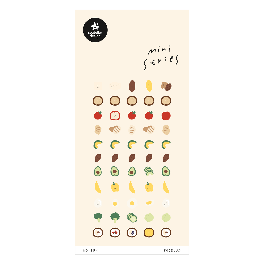 Suatelier Mini Series Sticker - Food.03 Sticker — front view