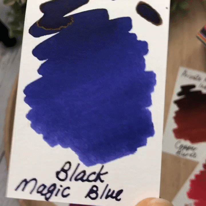 Private Reserve 60ml Ink Bottle Black Magic Blue — cap detail