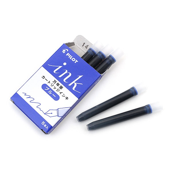 Pilot Ink Cartridge — flat lay