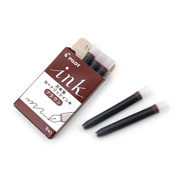 Pilot Ink Cartridge — flat lay