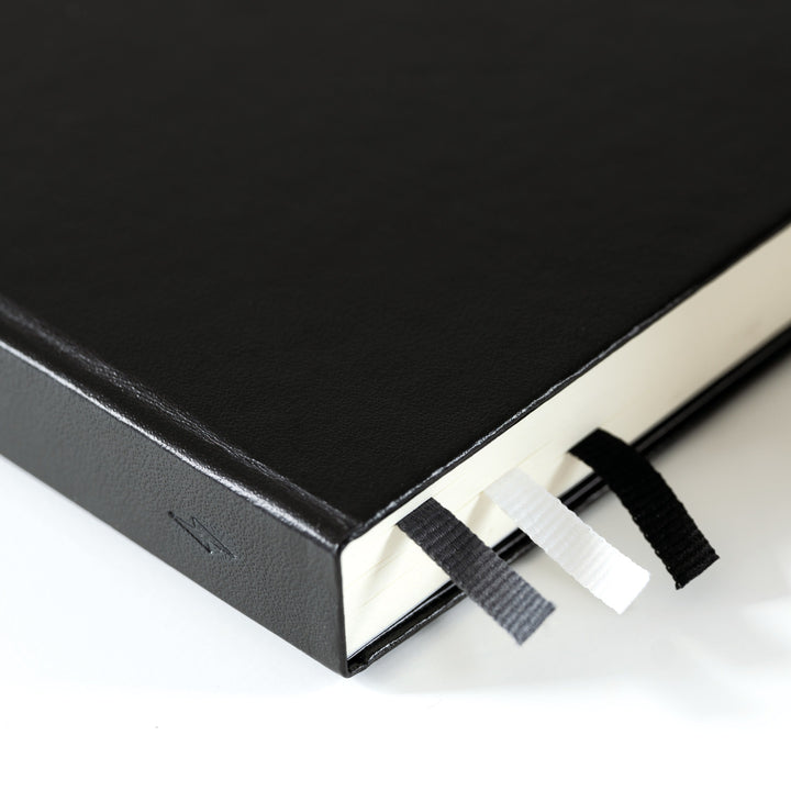 Leuchtturm1917 Bullet Journal Edition 2 A5 Medium Hardcover Notebook - Dotted / Black — spine view