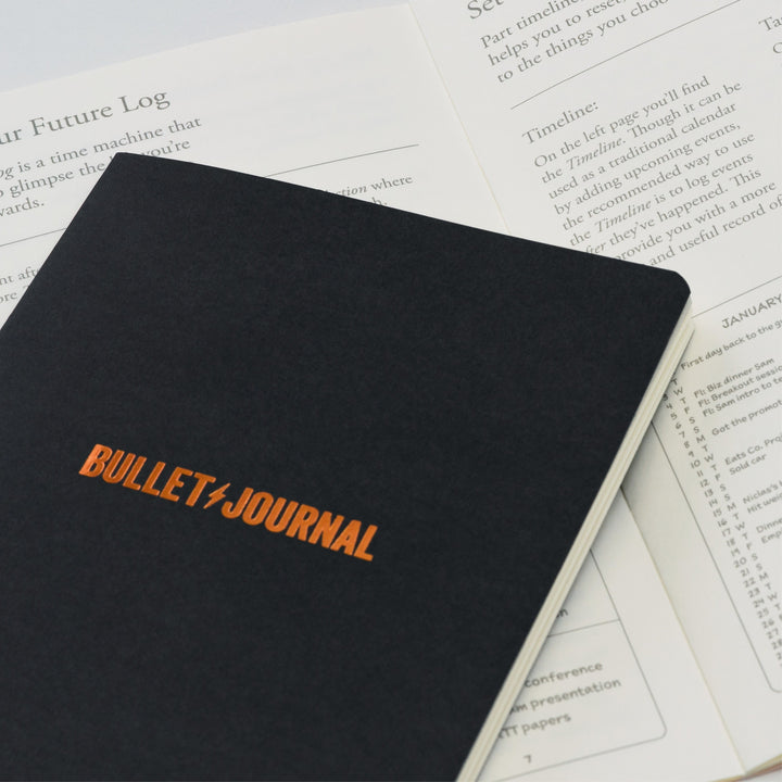 Leuchtturm1917 Bullet Journal Edition 2 A5 Medium Hardcover Notebook - Dotted / Black — back cover