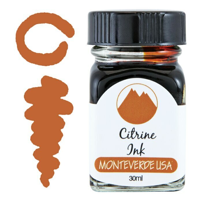Monteverde 30ml Ink Bottle Citrine — bottle front