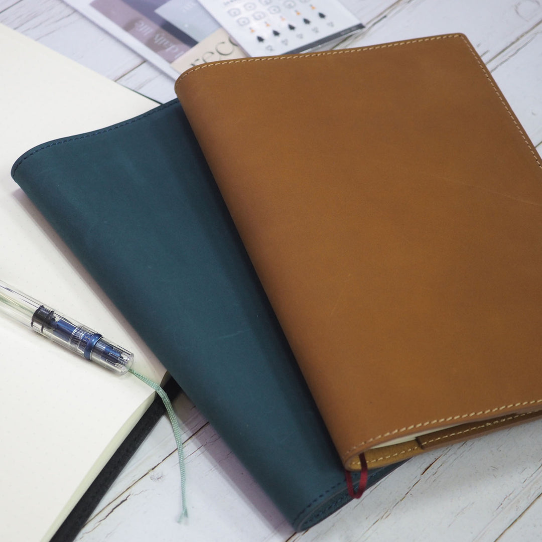 Luxo Notebook Leather Cover A5 — back cover
