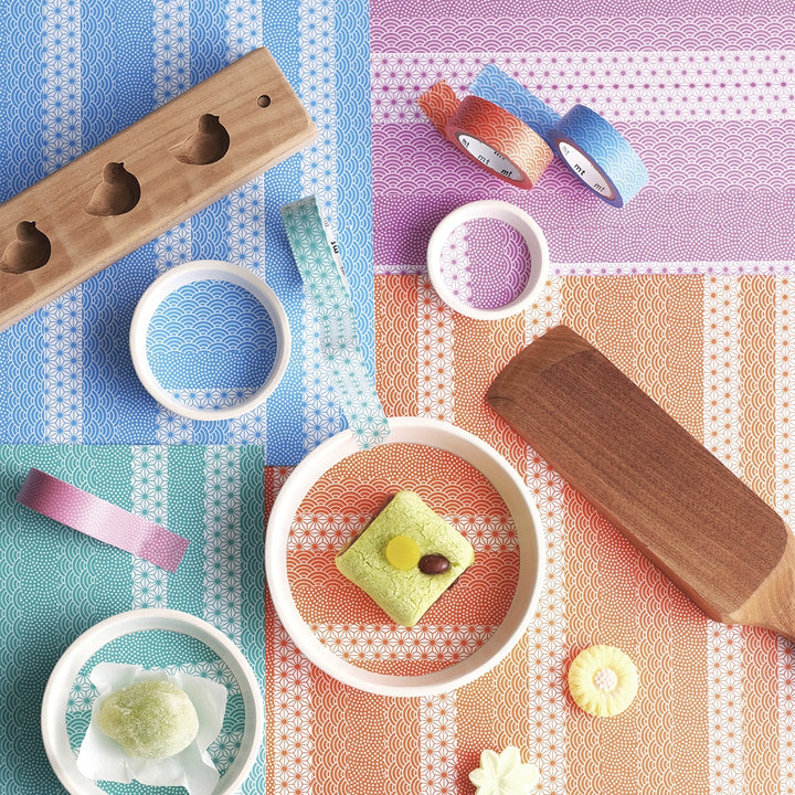 MT Deco Washi Tape - Samekomon Wakamurasaki — with packaging