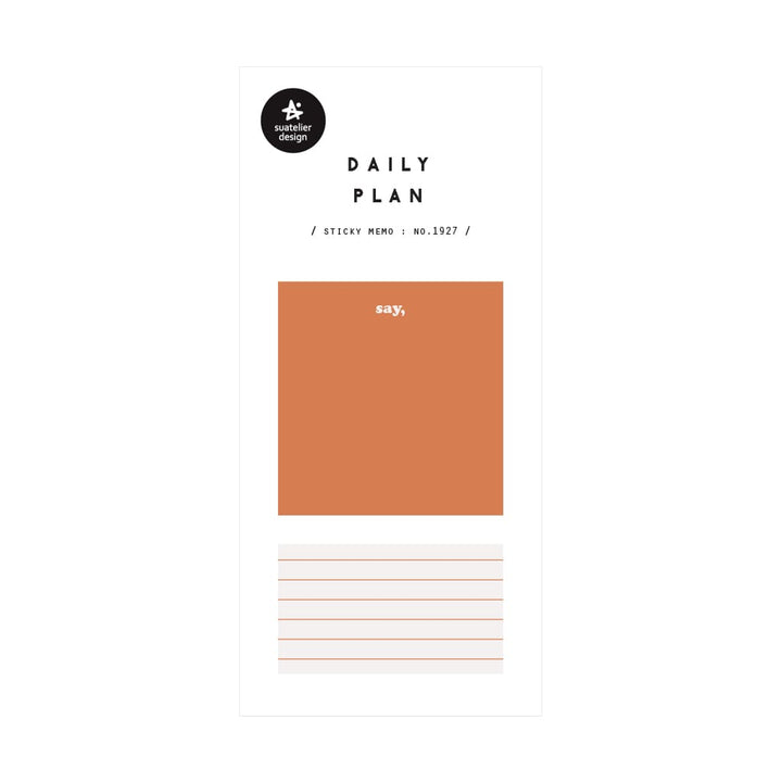 Suatelier Daily Plan Sticky Memo - 21 — side view
