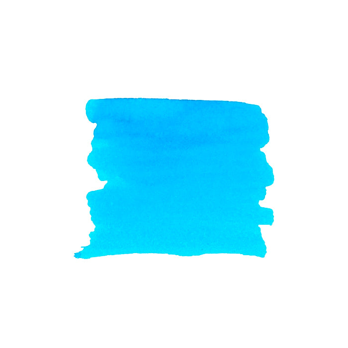 Private Reserve 60ml Ink Bottle Daphne Blue — bottle at angle