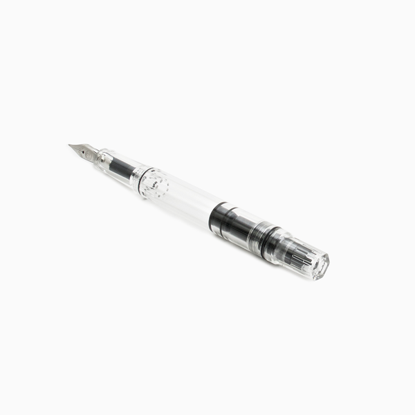 TWSBI ECO-T Fountain Pen Clear — flat lay