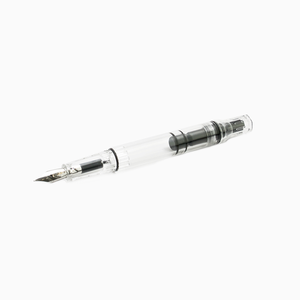 TWSBI ECO-T Fountain Pen Clear — flat lay