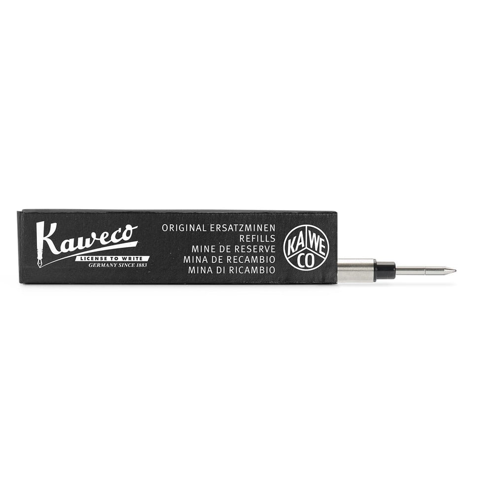 Kaweco Euro Rollerball Pen Refill Black — uncapped with cap posted