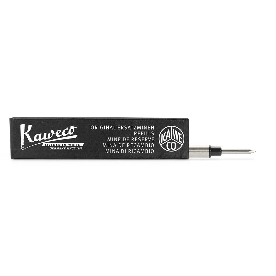 Kaweco Euro Rollerball Pen Refill Black — uncapped with cap posted