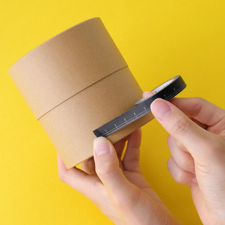 MT Masking Tape EX Washi Tape - Black Ruler — with packaging