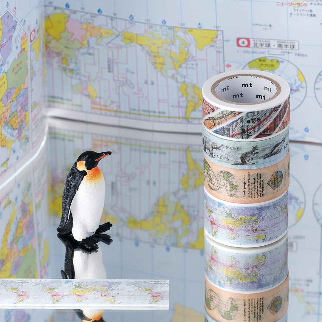 MT EX Washi Tape - World Animals — with packaging