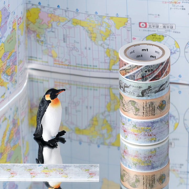 MT EX Washi Tape - World Animals — with packaging