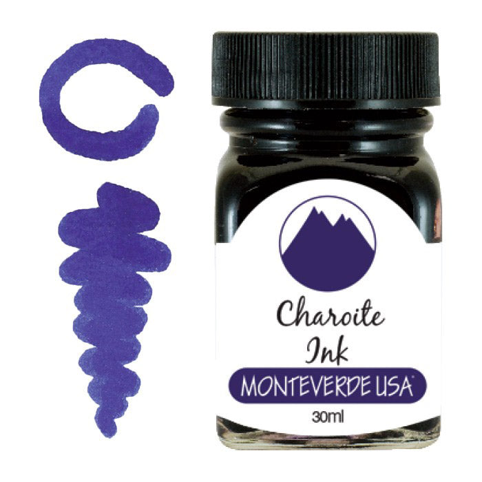 Monteverde 30ml Ink Bottle Charoite — bottle front