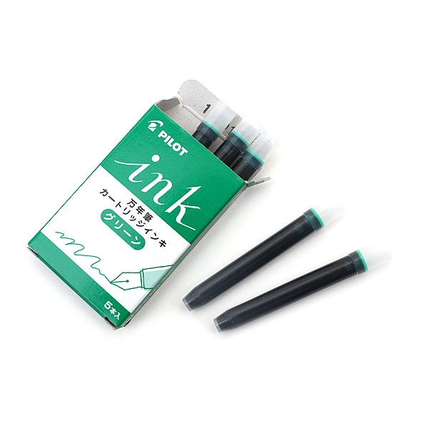 Pilot Ink Cartridge — flat lay