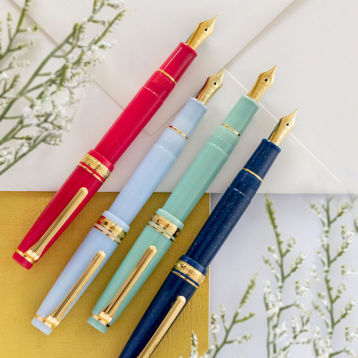 Sailor Professional Gear Slim Shikiori Fairy Tale Series Fountain Pen — flat lay